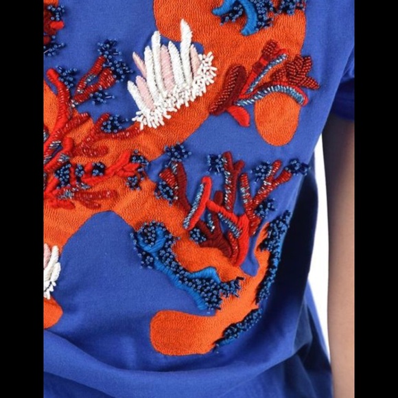 Off-white Women's Blue Cotton T-shirt Size S - Picture 3 of 12